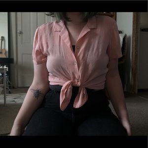Light pink vacation blouse
